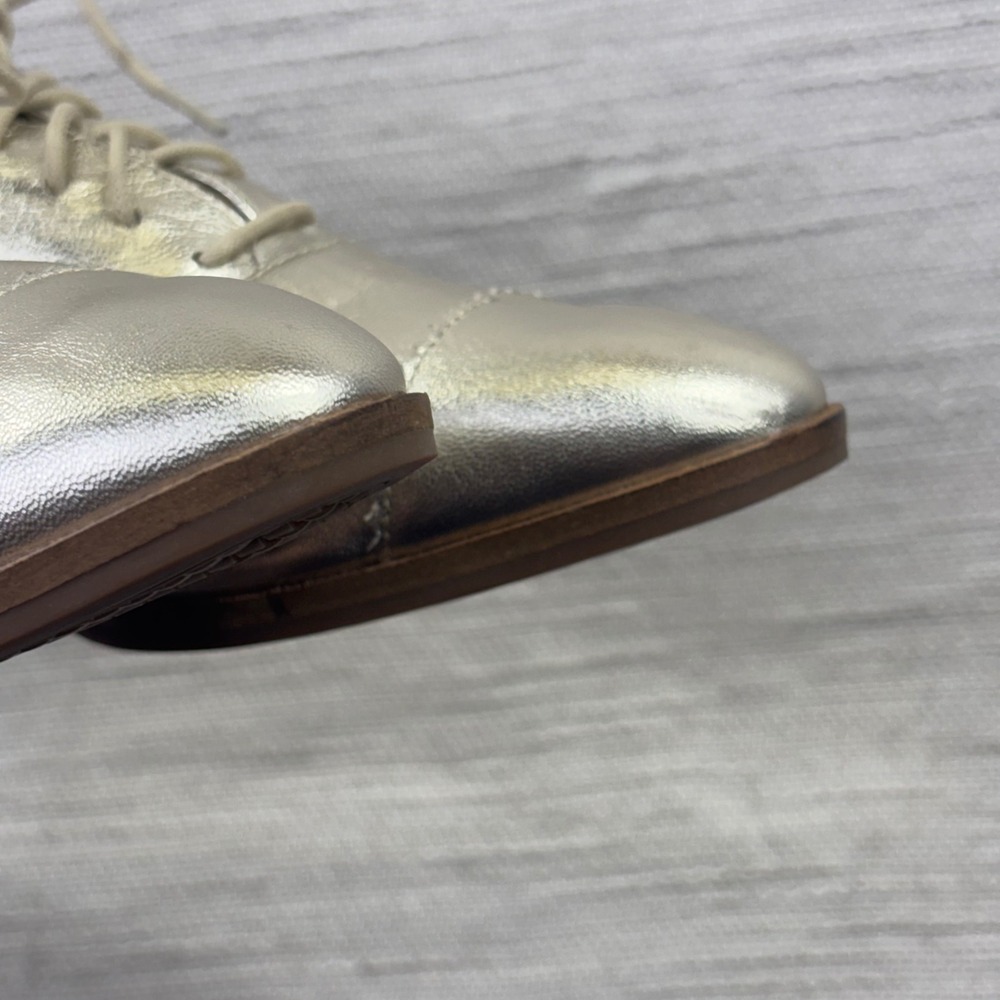 Cole Haan Grand 360 Gold Metallic Leather Oxford Shoes W20351 Womens 6B - Picture 6 of 11